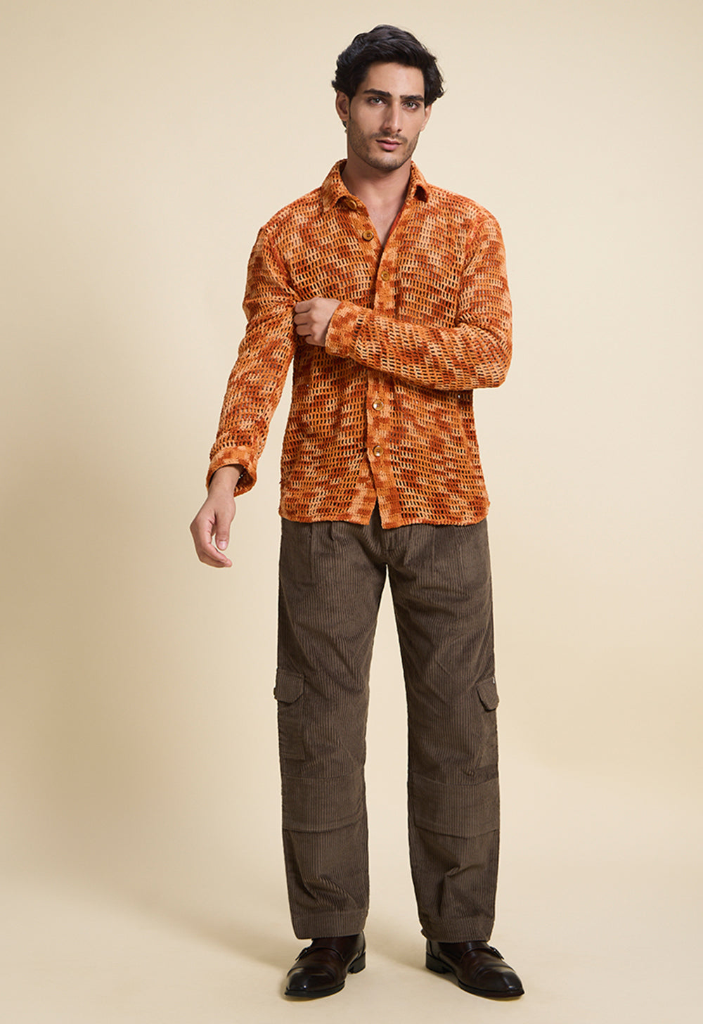 Colors of the Sun Hand Crochet Shirt