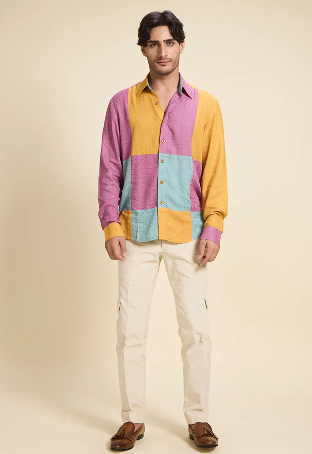 Pleated Khadi Pants