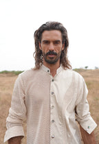 Structured Net Shirt