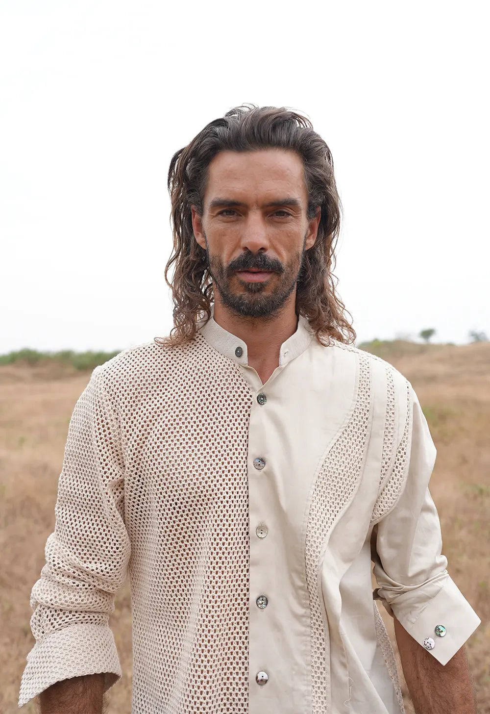 Structured Net Shirt