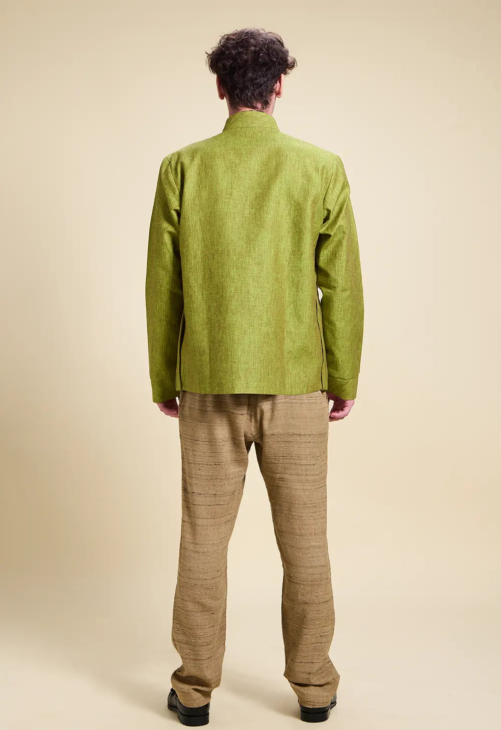 Dusty green linen