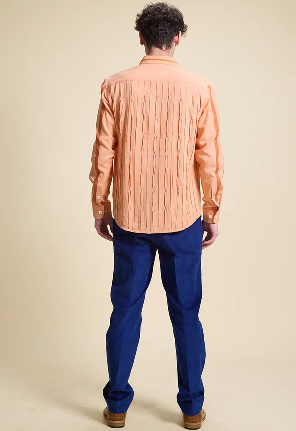 Pleated Bamboo Peach
