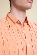 Pleated Bamboo Peach