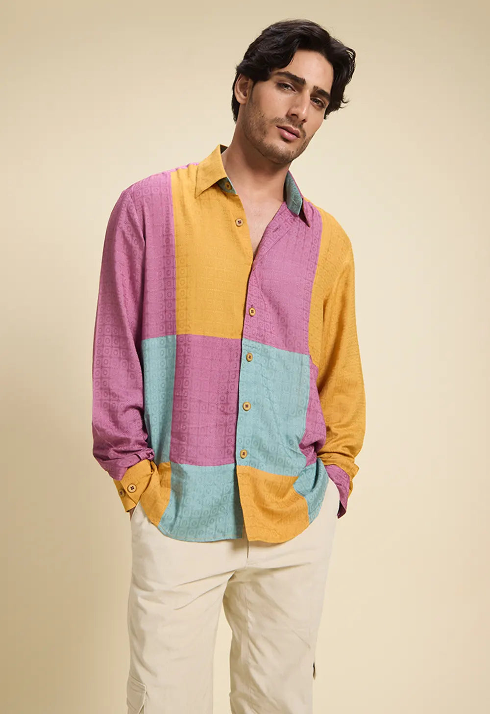 Pleated Khadi Pants