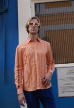 Pleated Bamboo Peach