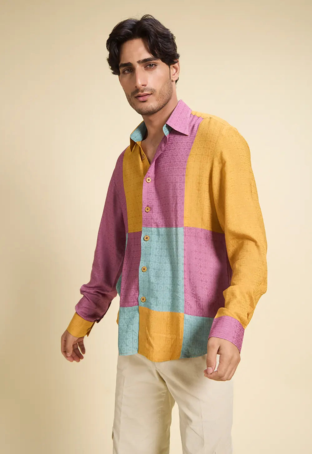 Pleated Khadi Pants