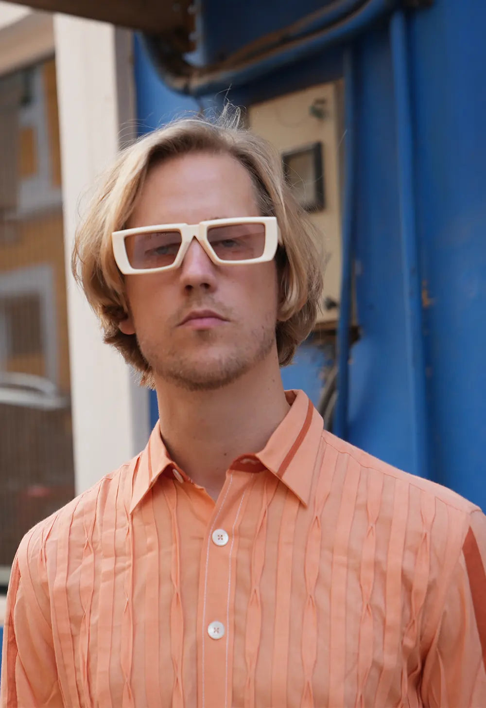 Pleated Bamboo Peach