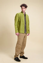 Dusty green linen