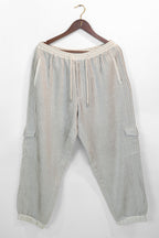 Ivory Pleated Joggers