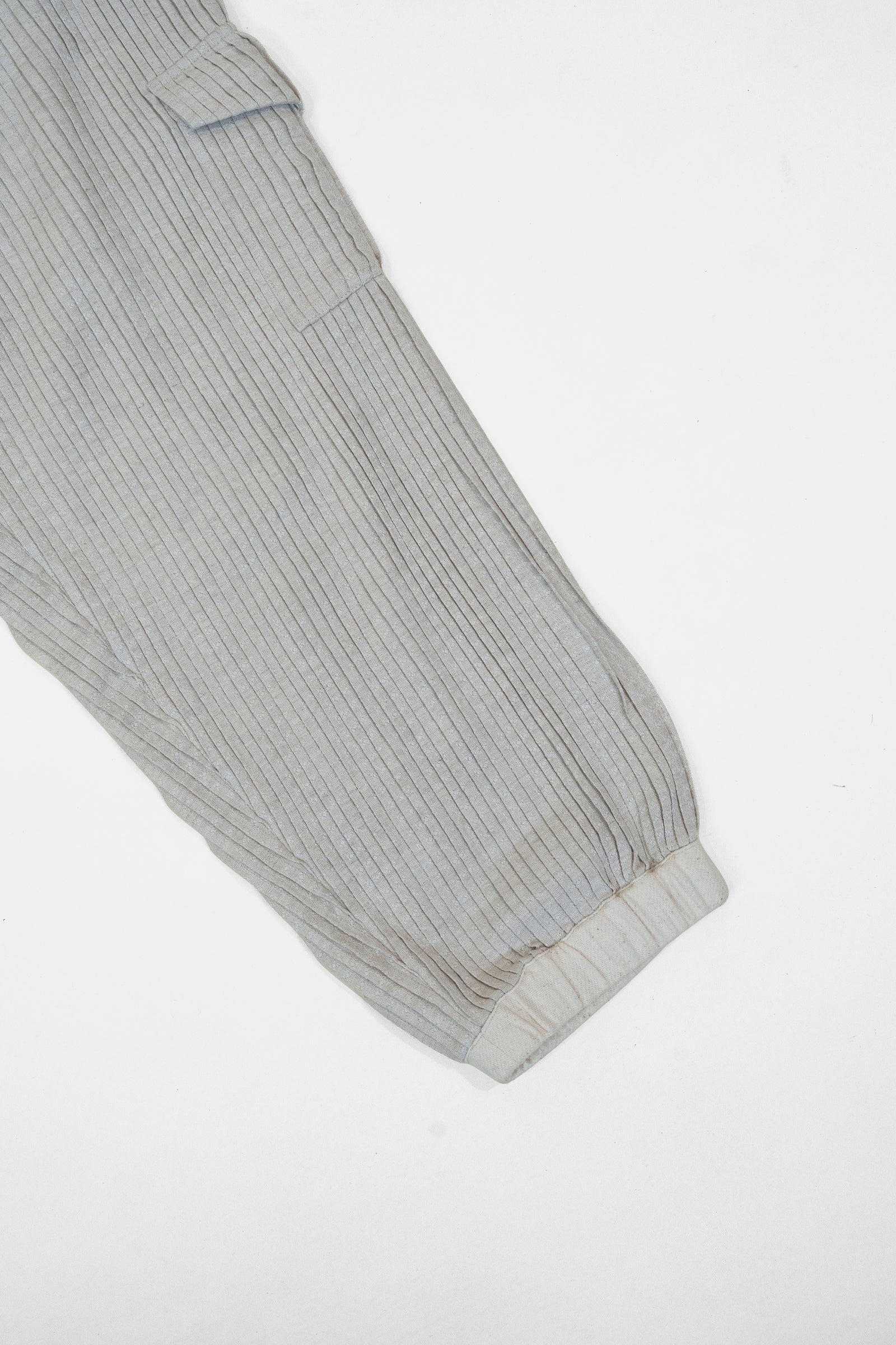 Ivory Pleated Joggers