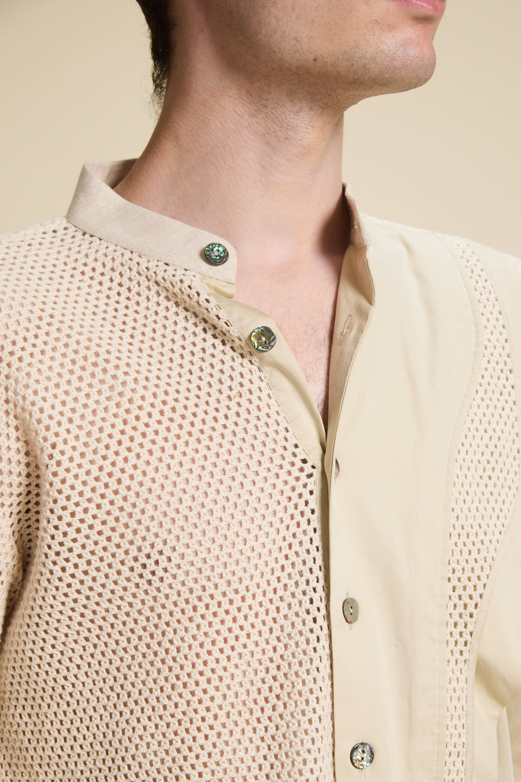 Structured Net Shirt