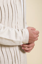 Bamboo Linen Pleated Bomber
