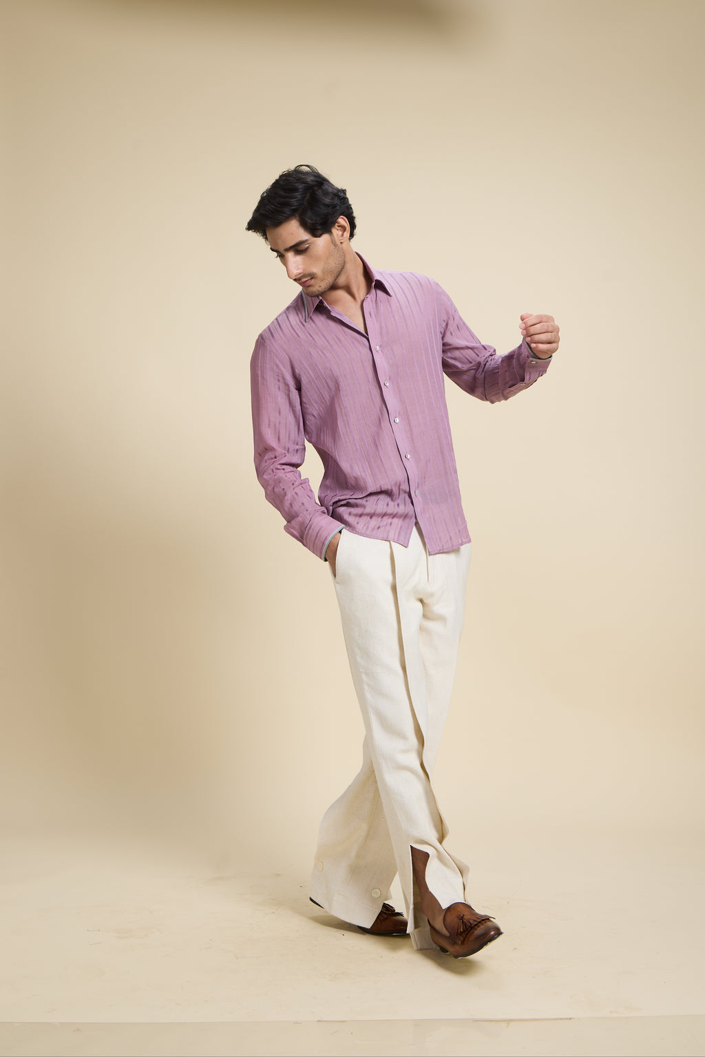 Purple Corn fibre shirt