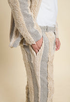 Winter Exotic Fur Pants (Cream and Black)