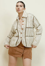 Ecru Grid Shirt