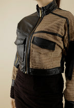 Textured black Skirt