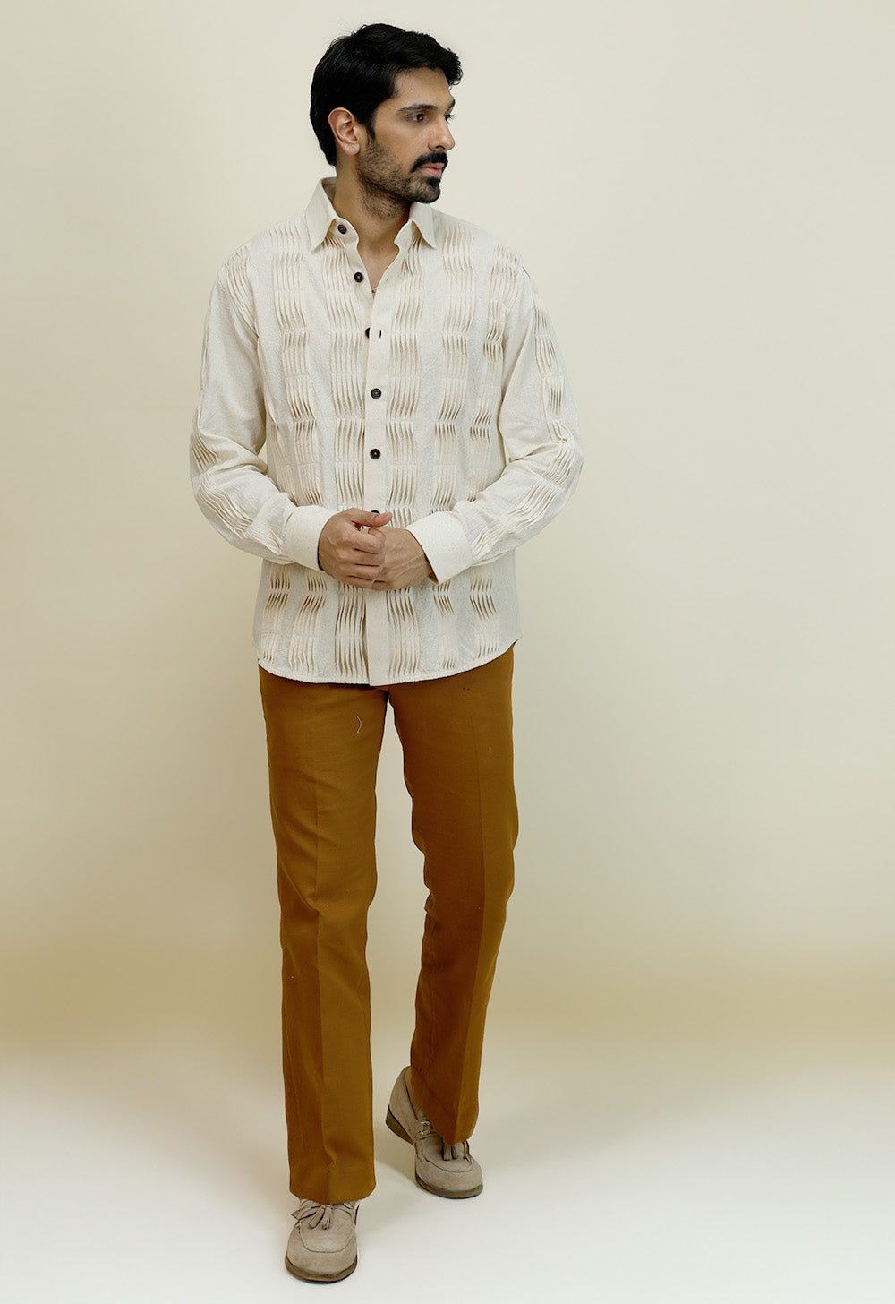 Signature J' pleated Shirt