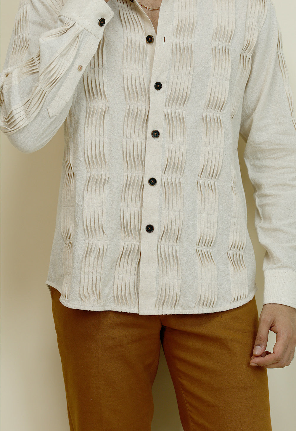 Signature J' pleated Shirt