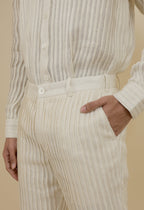 Pleated Shimmer Trousers