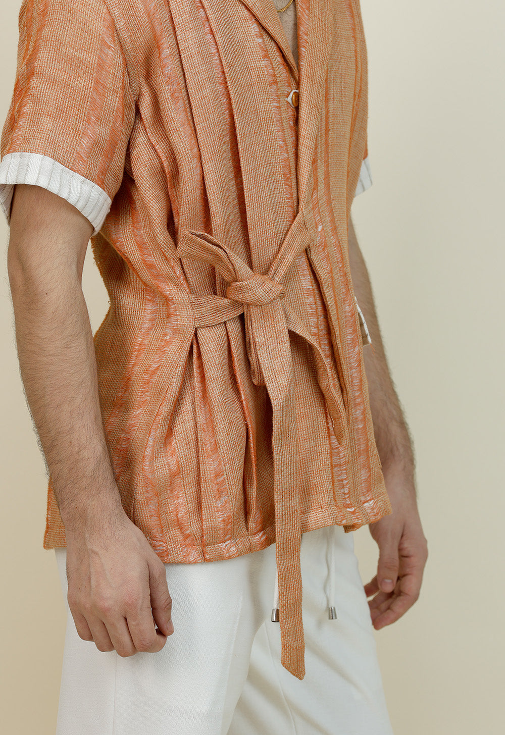 Linen tying Jacket
