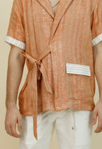 Linen tying Jacket