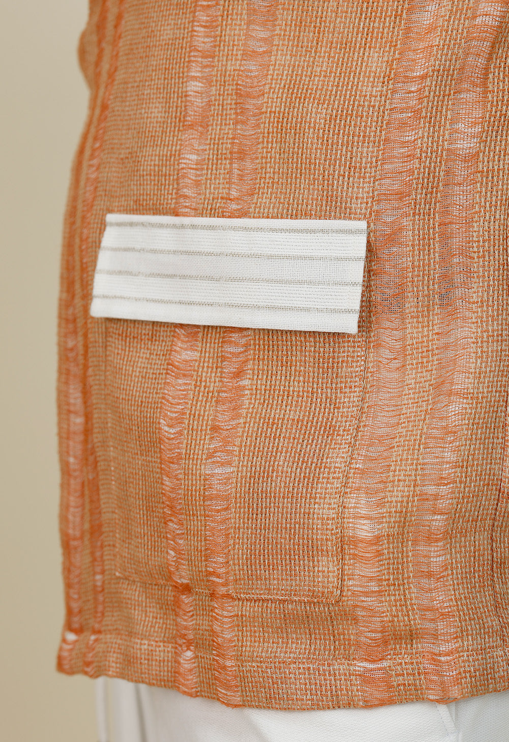 Linen tying Jacket