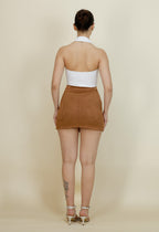 Ivory Linen Halter Top