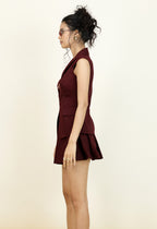 Tailored Burgundy Top