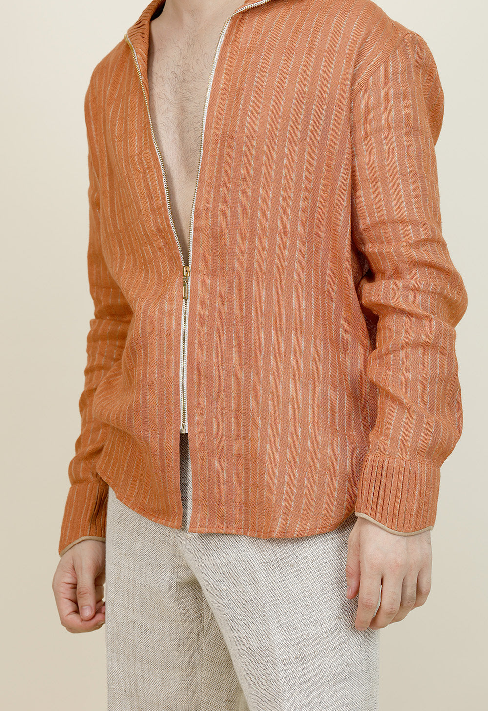 Linen Zipper Shirt