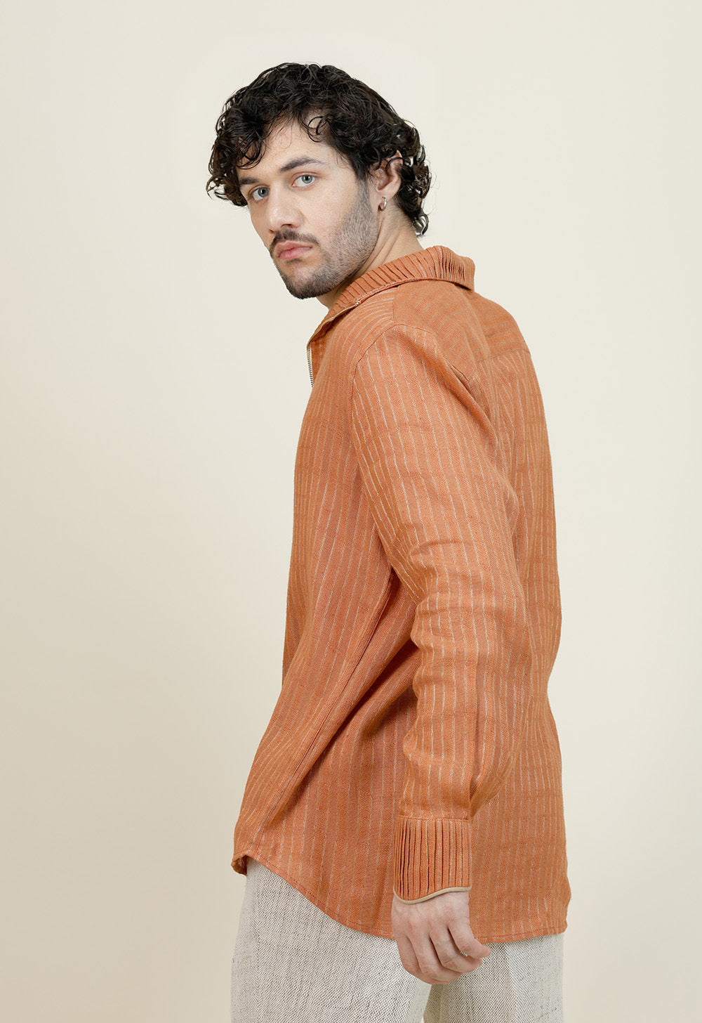 Linen Zipper Shirt