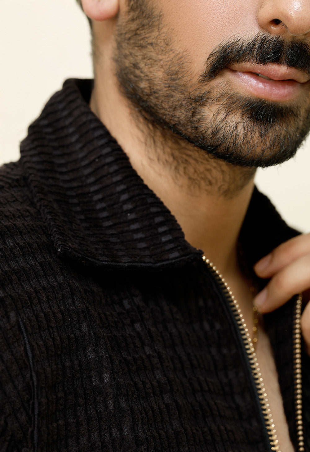 Dark textured jacket
