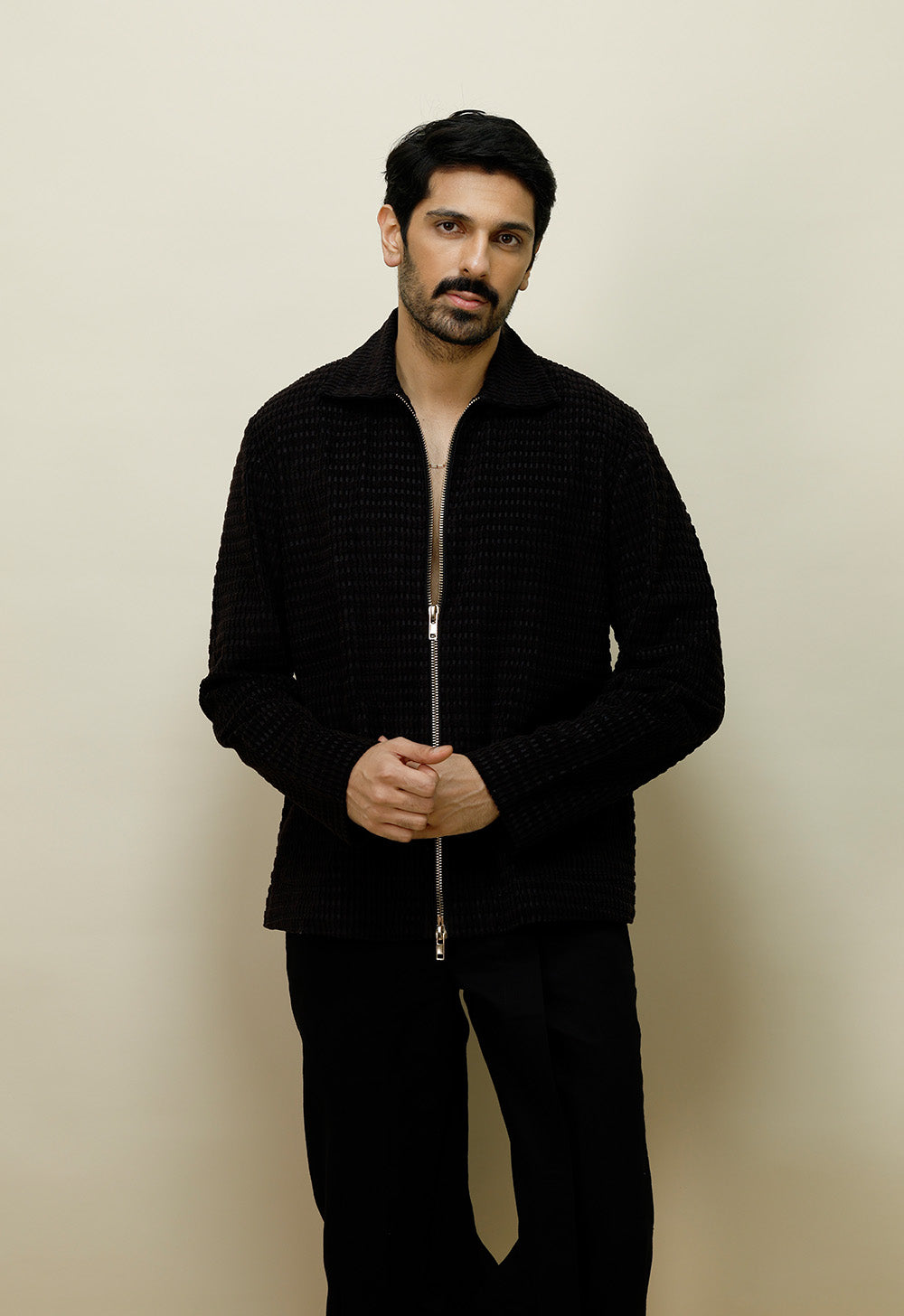 Dark textured jacket