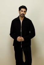Dark textured jacket