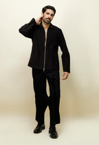 Dark textured jacket