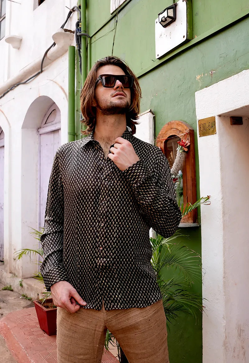 Vintage Silk Ajrakh