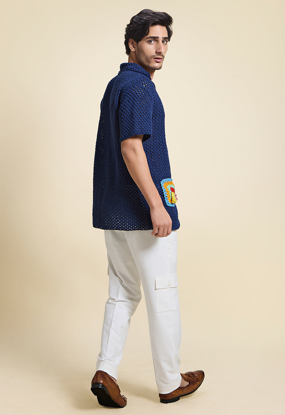 Pelican Blue Crochet Shirt