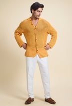 Chic Summer Yellow Crochet