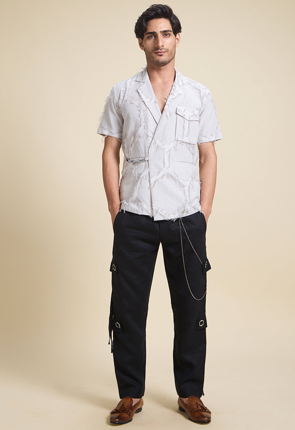 White Threaded Essence Shirt