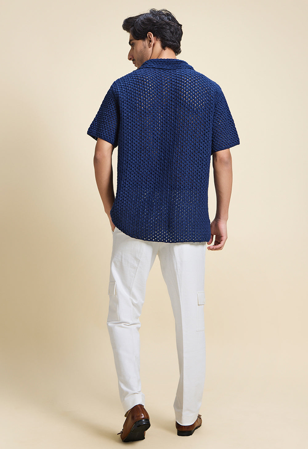 Pelican Blue Crochet Shirt